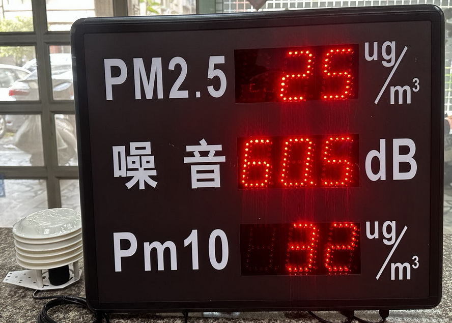 揚塵PM2.5/PM10/噪音電子看板